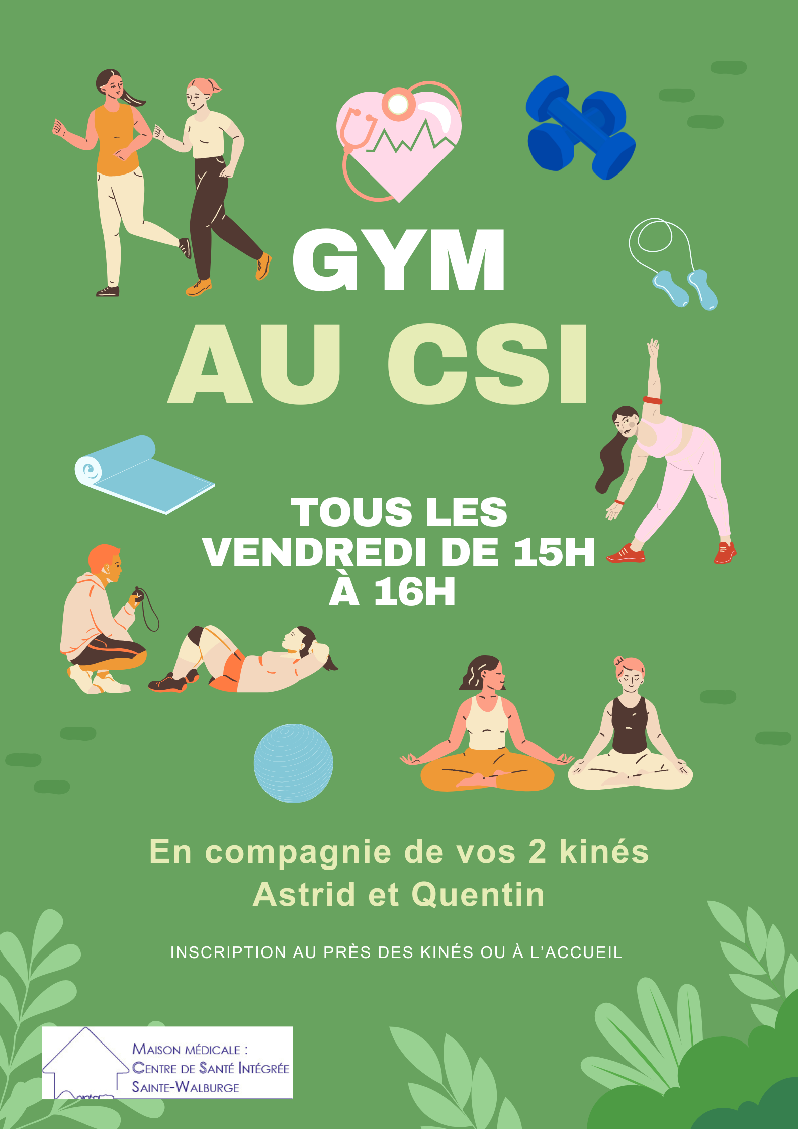 Gym tous les vendredis après-midi
