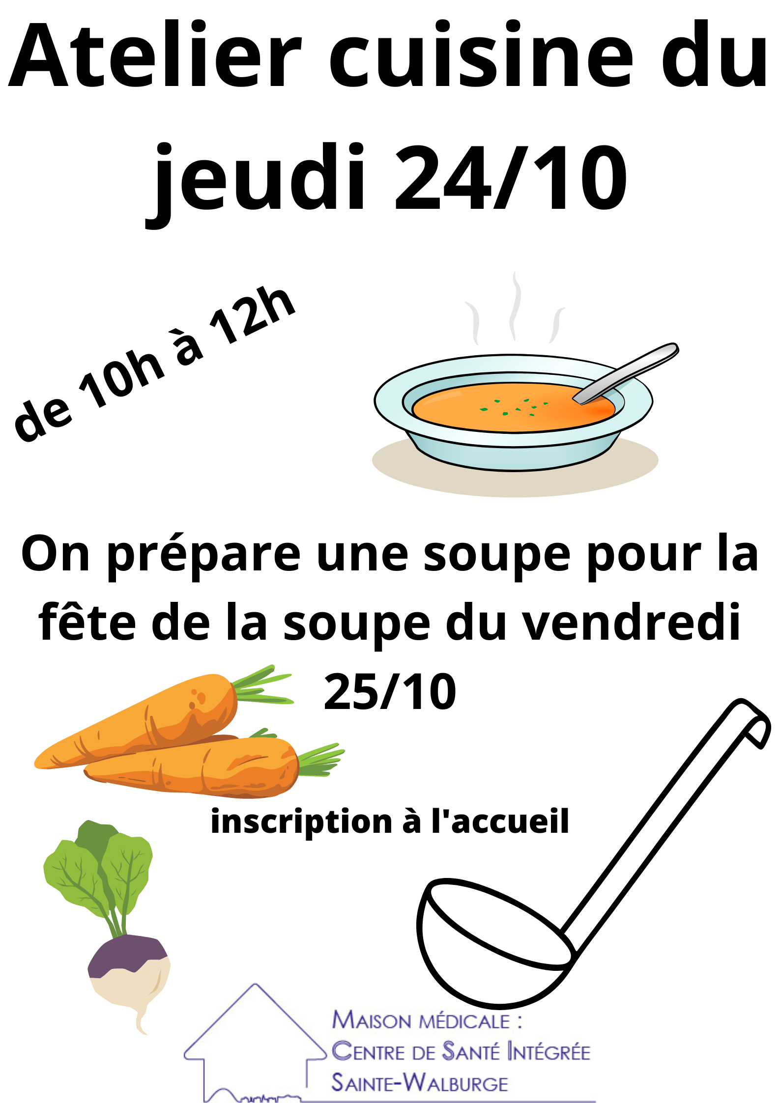 Atelier cuisine: Fête de la soupe