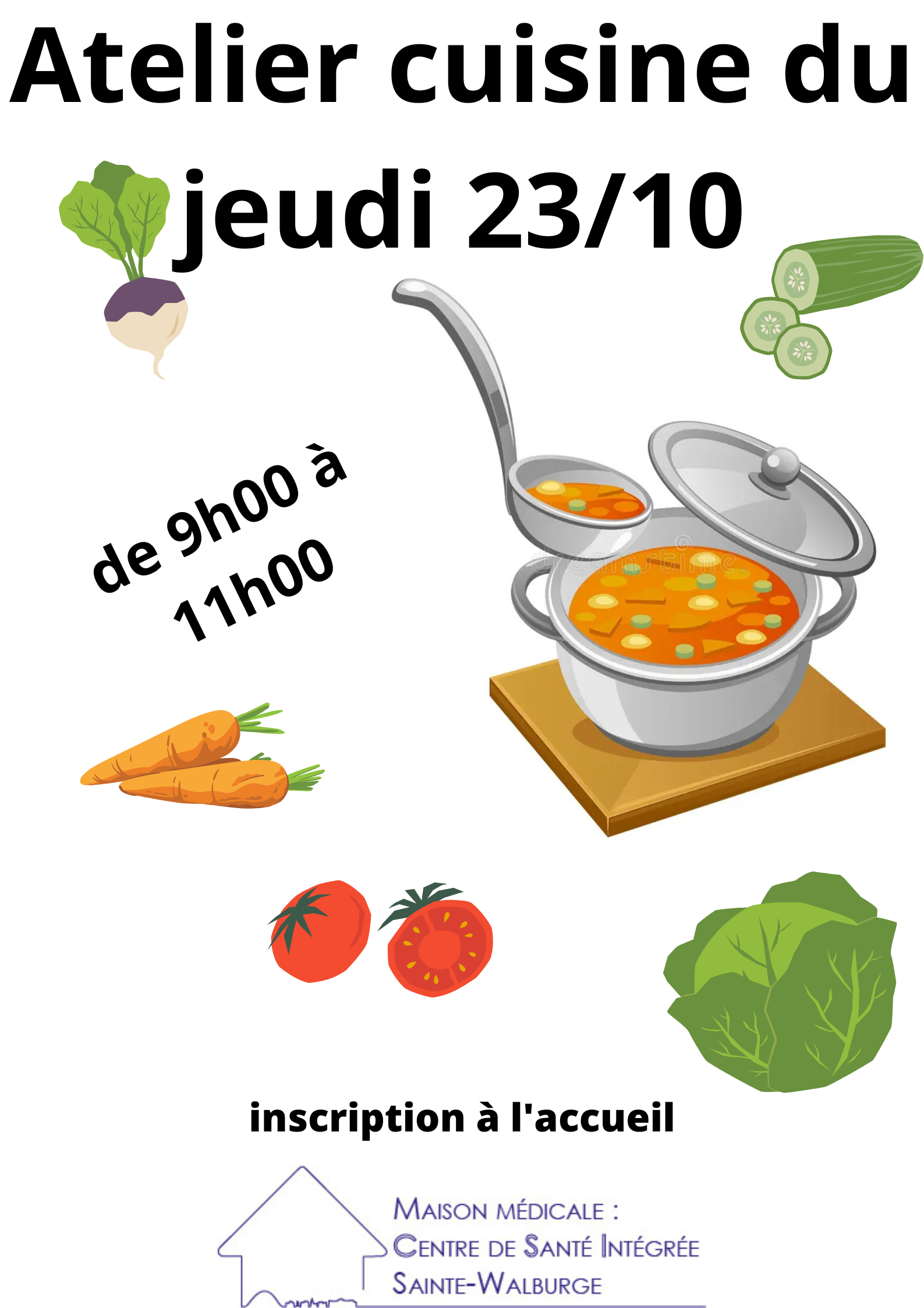 Atelier cuisine du jeudi 23/10